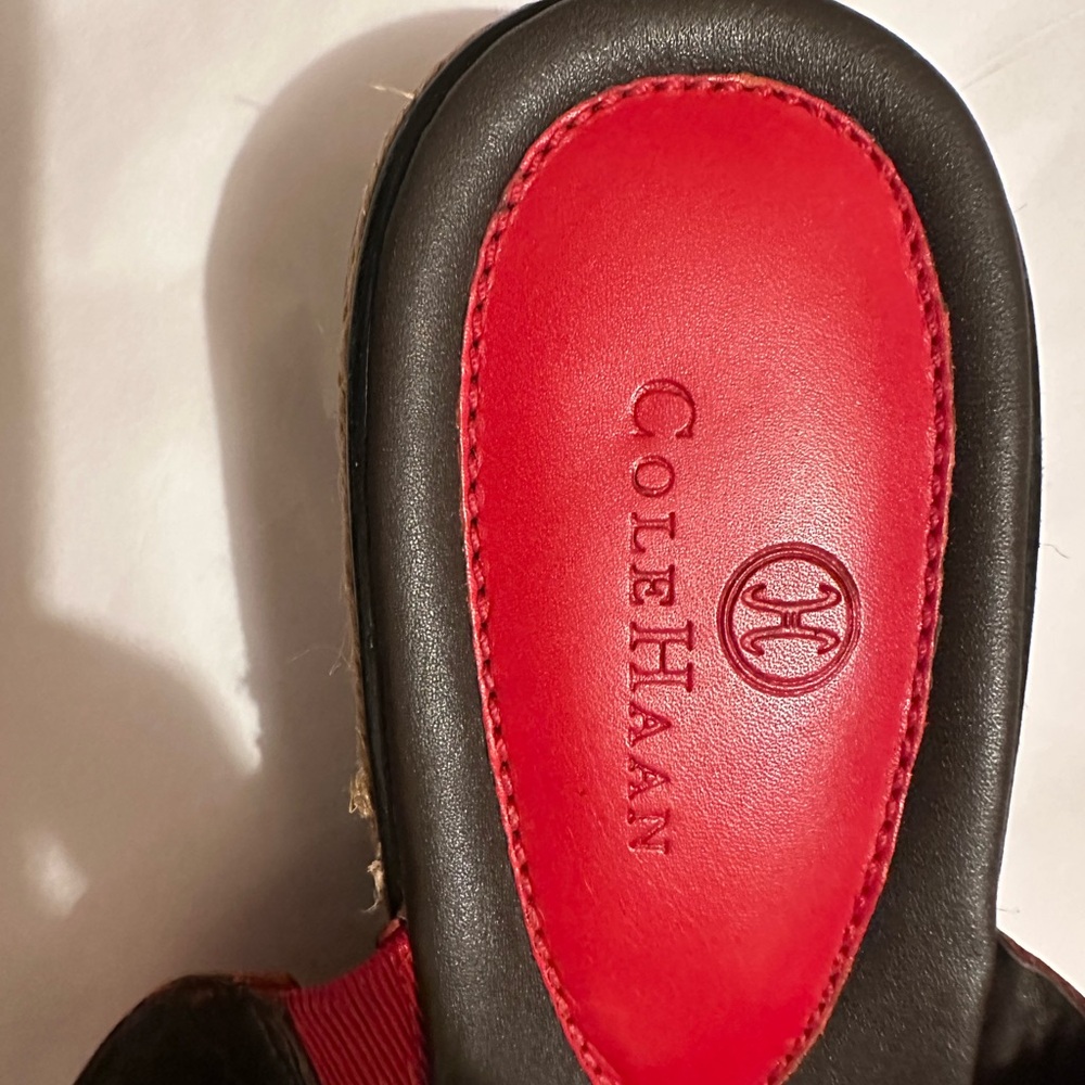New w/o Tag/Box - 11B Cole Haan Nike Air Red Sandals - Picture 2 of 8